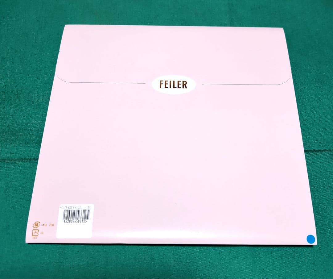 ⭐️FEILER ラリック美術館 タオルハンカチ グリーン ブルー ピンク