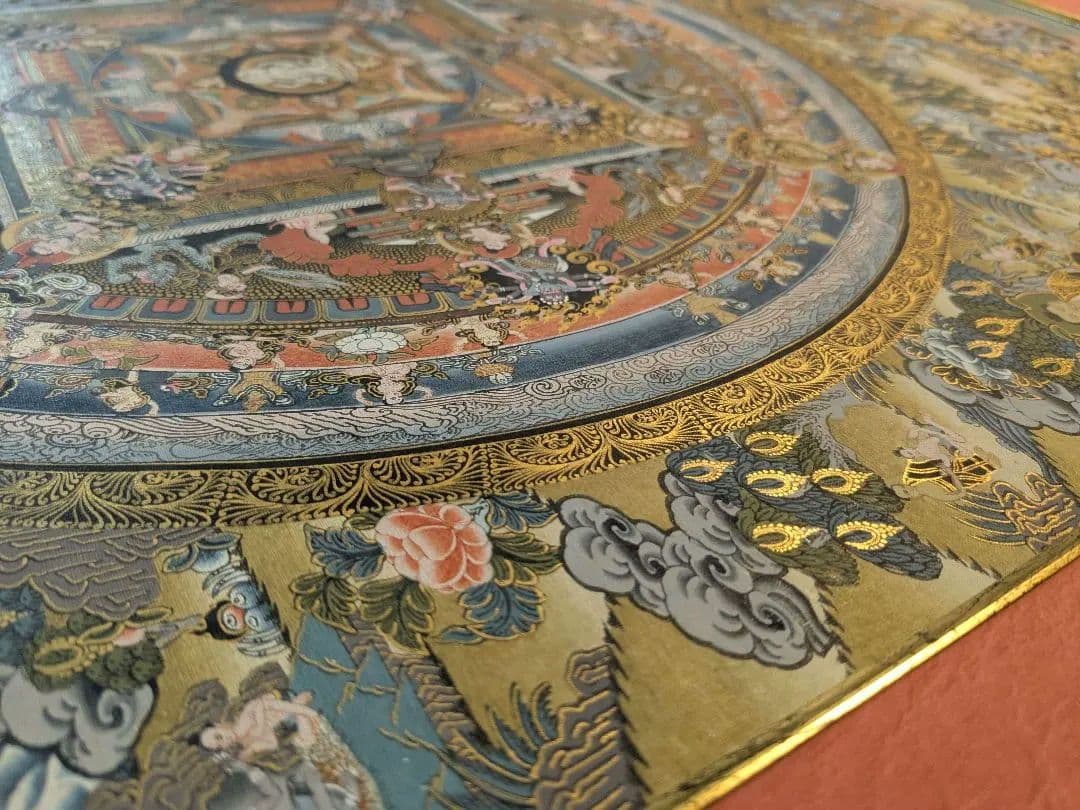 曼荼羅 特大 手描き 肉筆　絵画