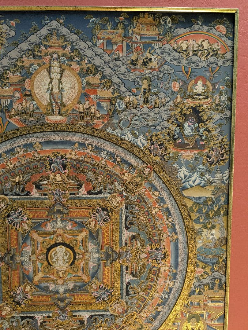 曼荼羅 特大 手描き 肉筆　絵画