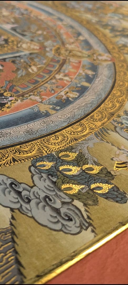 曼荼羅 特大 手描き 肉筆　絵画