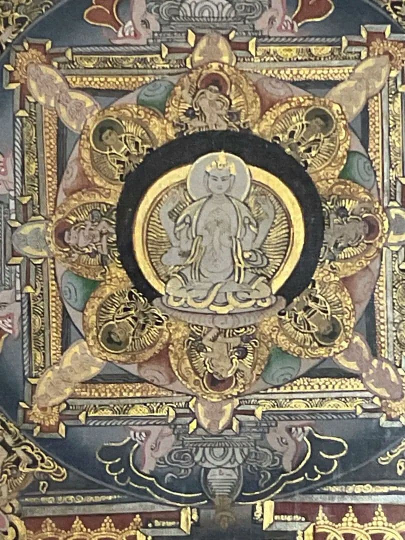 曼荼羅 特大 手描き 肉筆　絵画