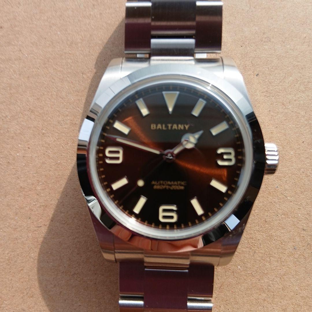 か*ん様 バルタニーオートマチックエクスプローラーオマージュブラウンダイヤル