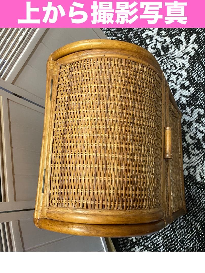 希少♦️お洒落 ラタン収納 ボックス♦️お部屋 リビング 脱衣所に♦️収納力♦️送料込