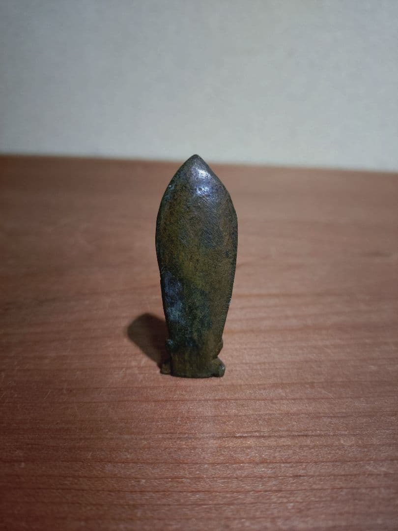 古銅 聖観音菩薩 立像 懐中仏 旅仏 豆仏 鎧仏 兜仏