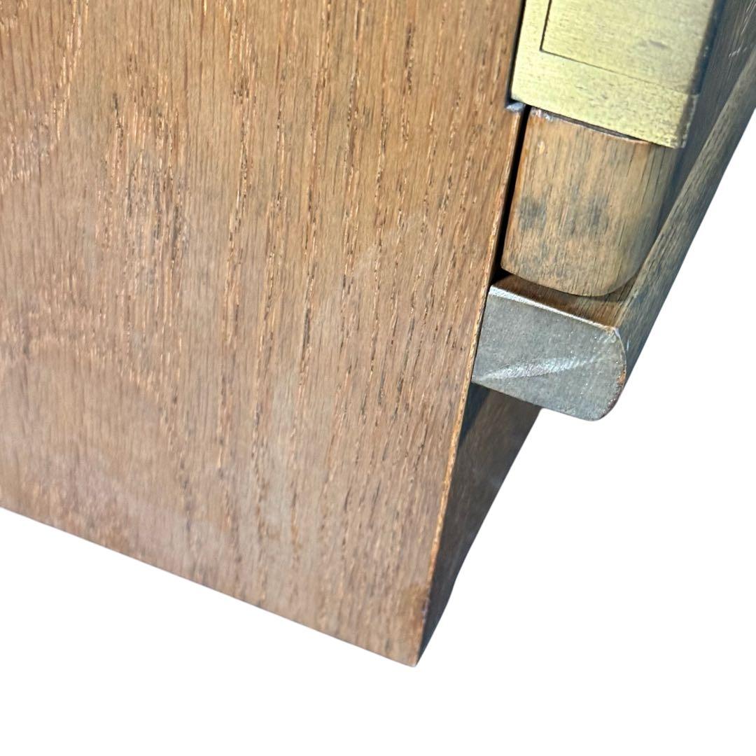 HR867 カリモク　キャビネット　両開き　ガラスキャビネット