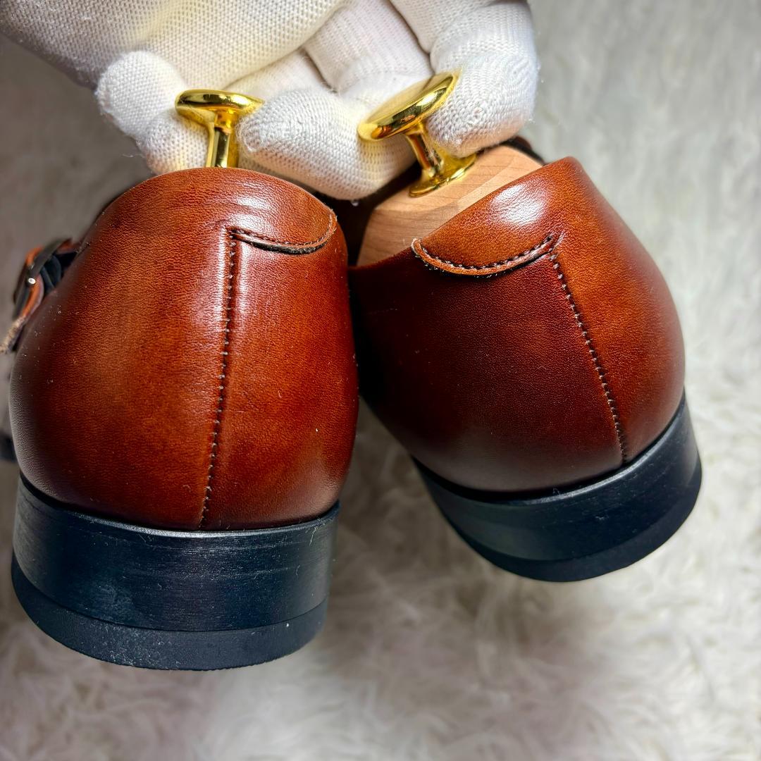 未使用品 REGAL リーガル ストレートチップ メダリオン ダブルモンク