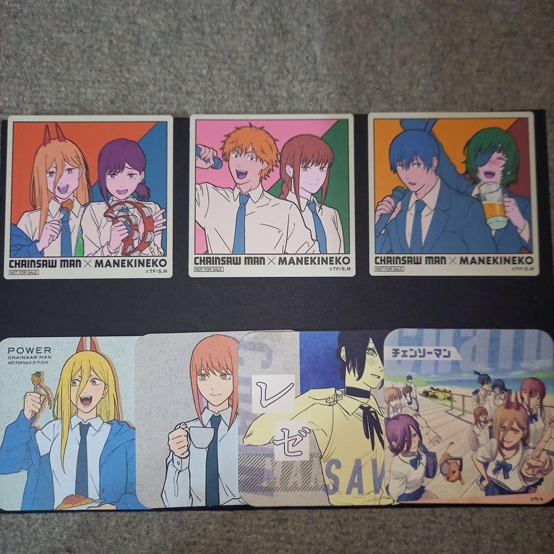 チェンソーマン　まねきねこコースターその他コースターセット
