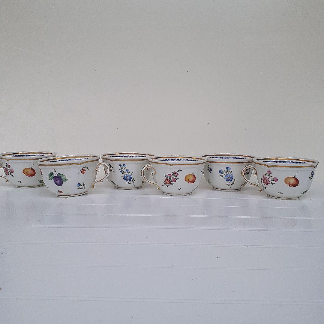 正規輸入　ジノリイタリアンフルーツ　 カップ&ソーサー6客揃え