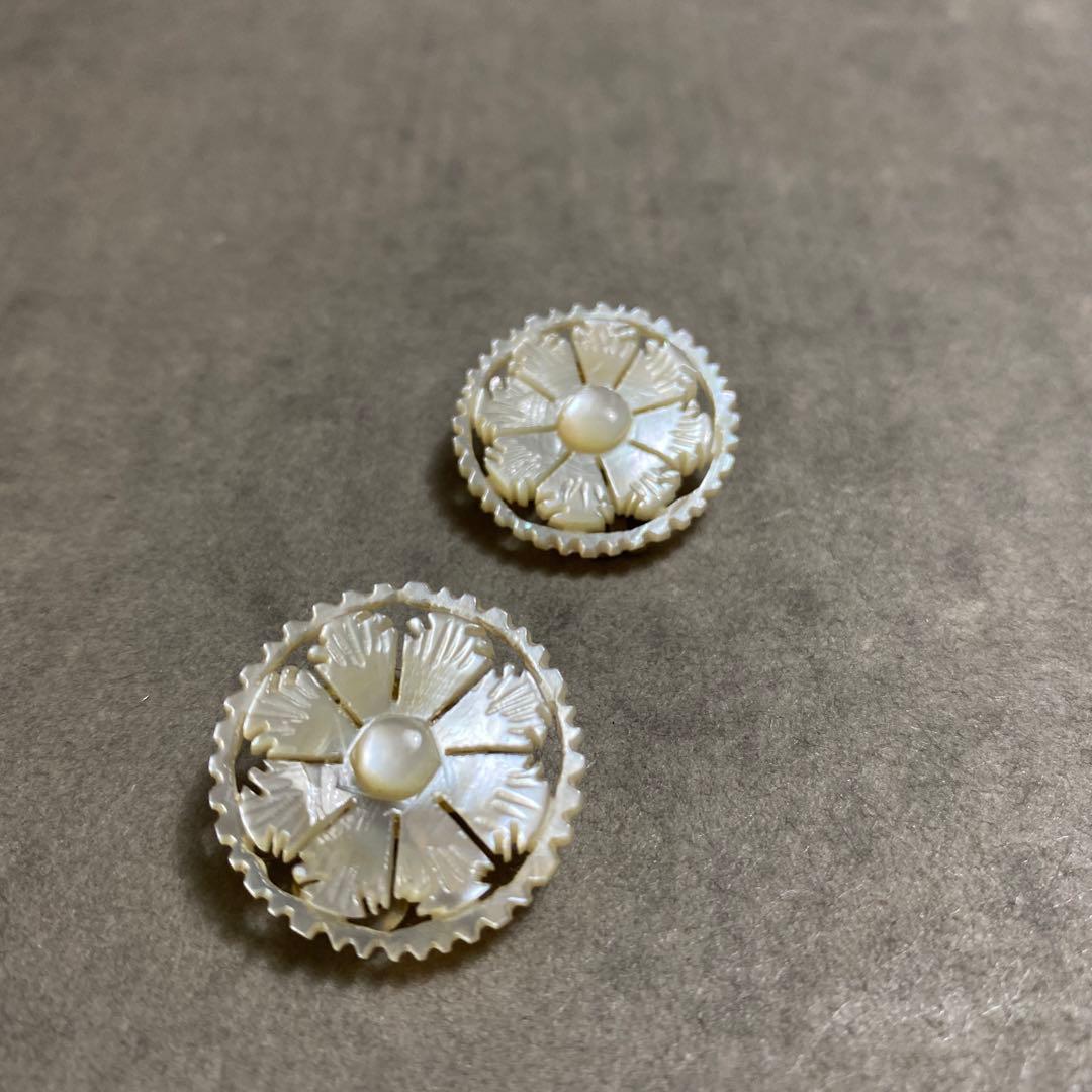 ベツレヘムパール　イヤリング　マザーオブパール　イスラエル