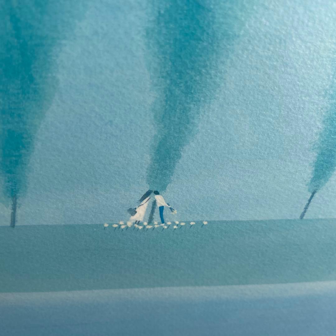 葉祥明 「春のせせらぎ」 絵画 版画 ダイヤモンド.スクリーニング