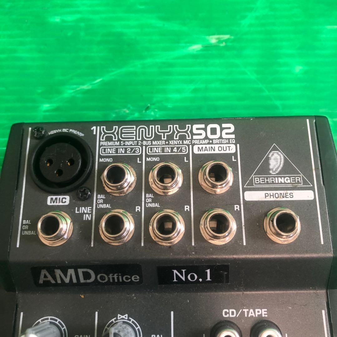 BEHRINGER XENYX 502 アナログミキサー 動作未確認 現状渡し