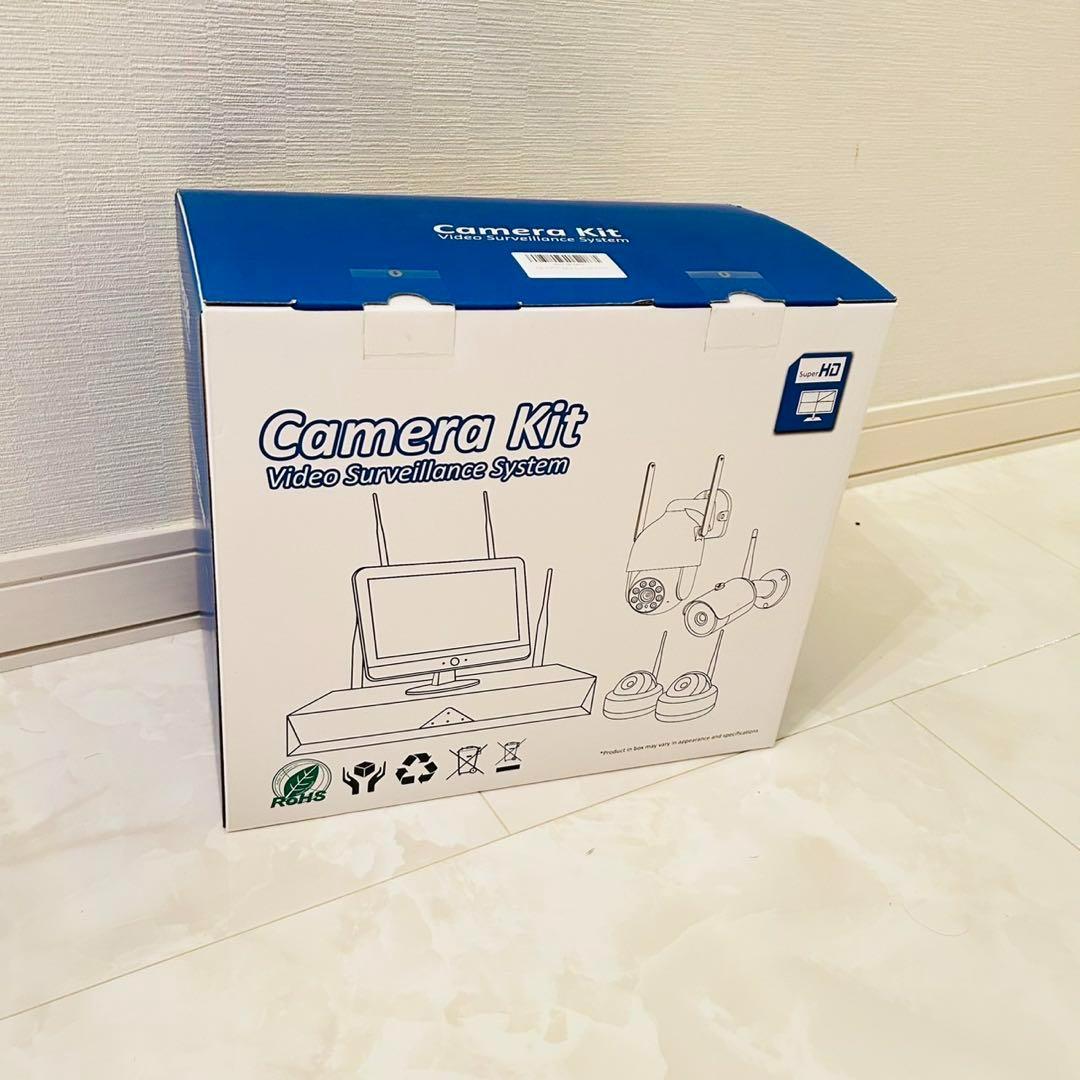 新品　防犯カメラ 屋外 IP66防水防塵 500万画素 超高画素 モニター付き