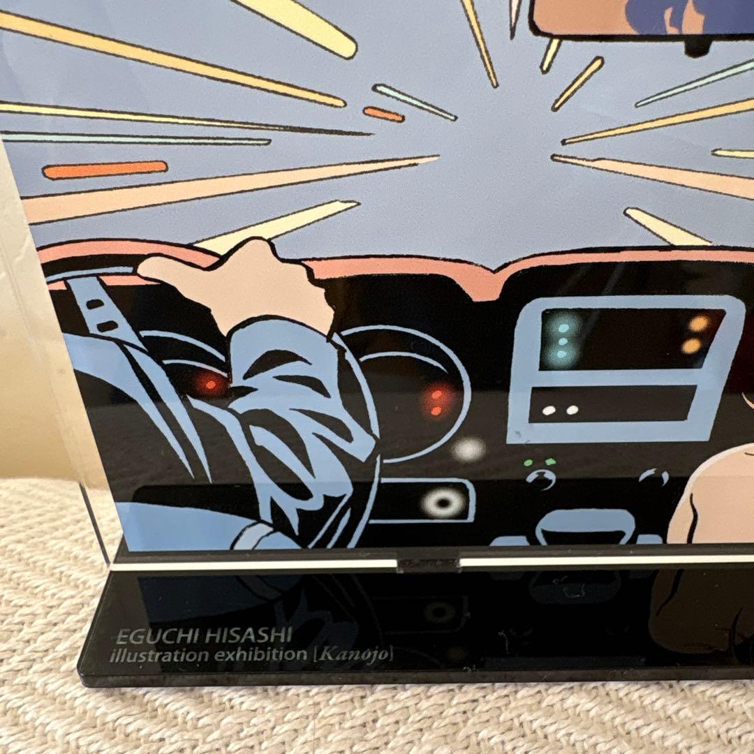 江口寿史　高速道路　アクリルプレートスタンド　　展覧会場で購入　希少
