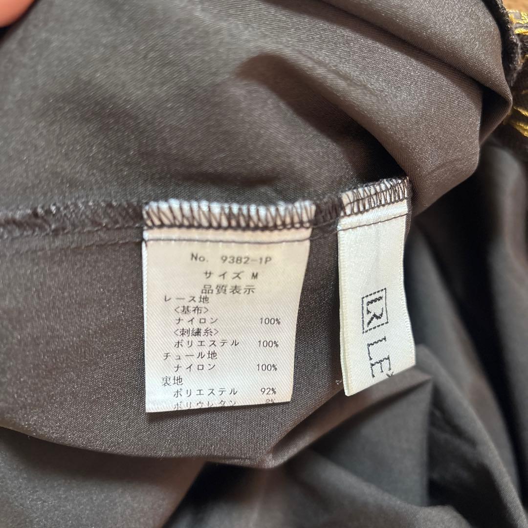 刺繍レース チュールスリーブ コクーン パーティードレス オケージョンドレス