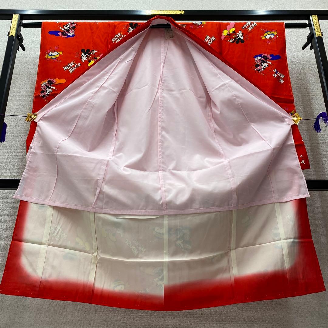 503agu30,帯揚げ帯締めしごき◎七五三 7歳 着物&長襦袢◎タグ付未使用品