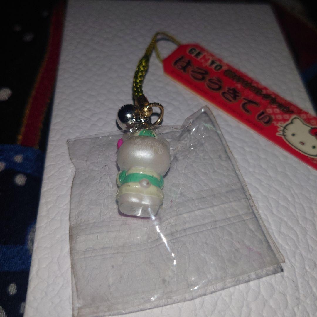 へ*可様 ハローキティ　根付　GENYO　ストラップ　2002年　ゲンヨー