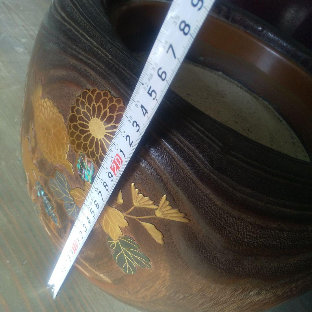 火鉢 時代物 桐火鉢 蒔絵 螺鈿細工 手炙り 古美術 古民具 漆芸 木製