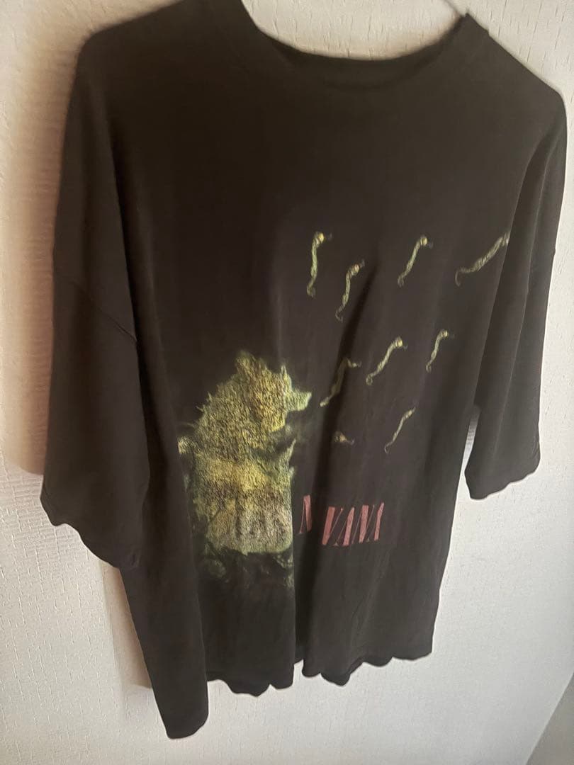 Nirvana ALL APOLOGIES タツノオトシゴ　Tシャツ ブラック