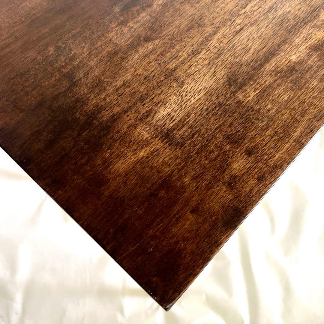 小ぶりな木の天板テーブル・作業台・85×55・高さ71.5cm