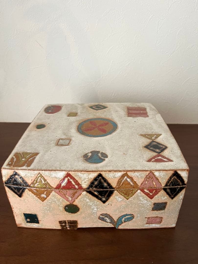 栢野紀文 KAYANO Kibun 陶箱 / H11×W23×D23cm