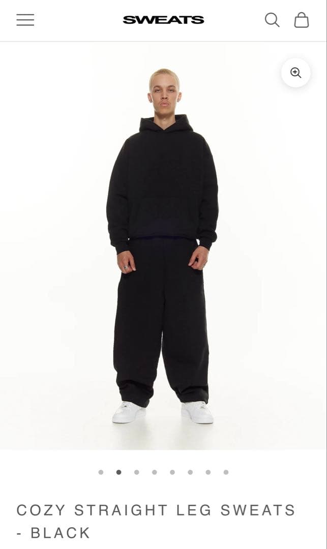 【年内まで】sweats collectiveスウェッツ黒パンツ