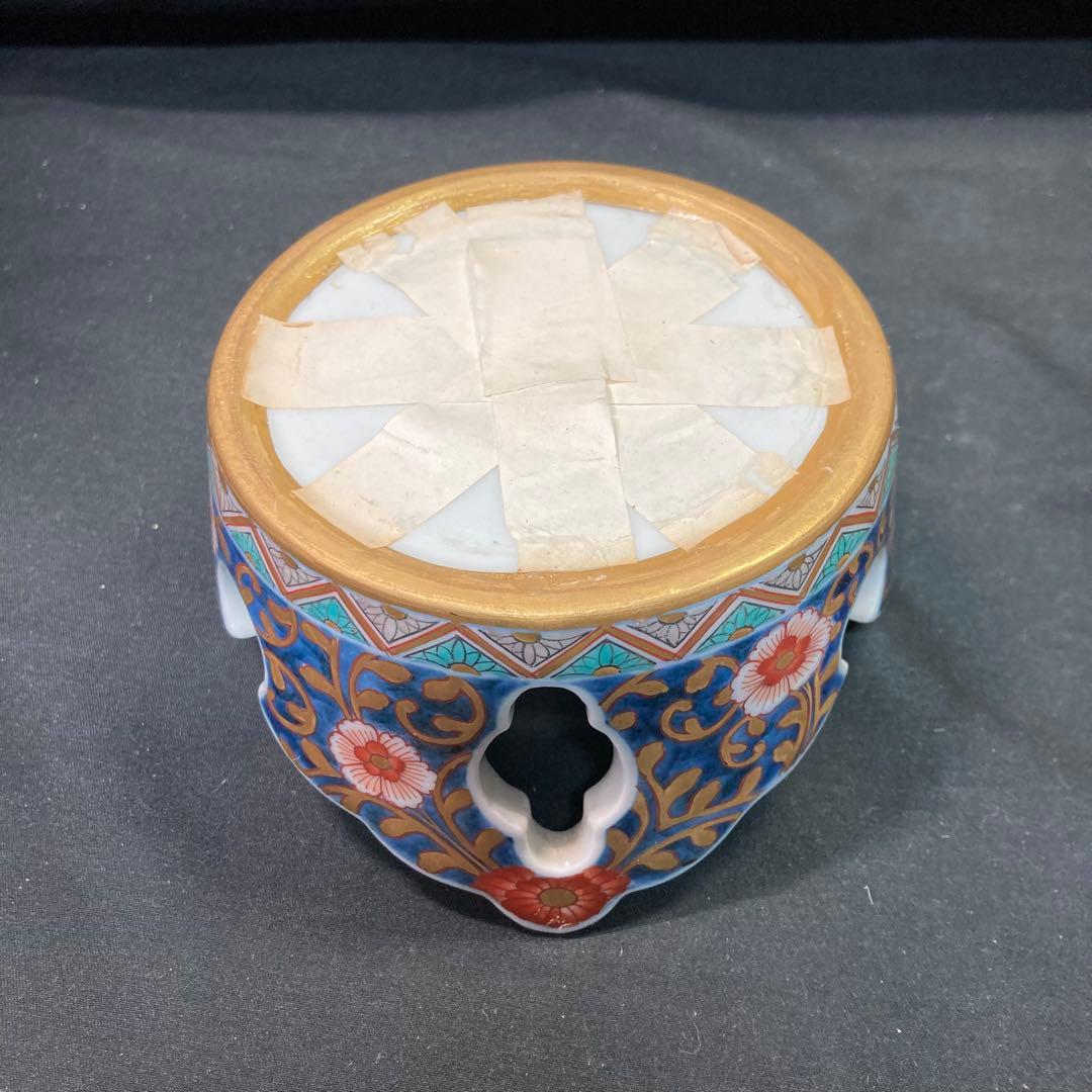 【美品】伊万里焼 神右衛門作 飾り壺 花瓶 置物