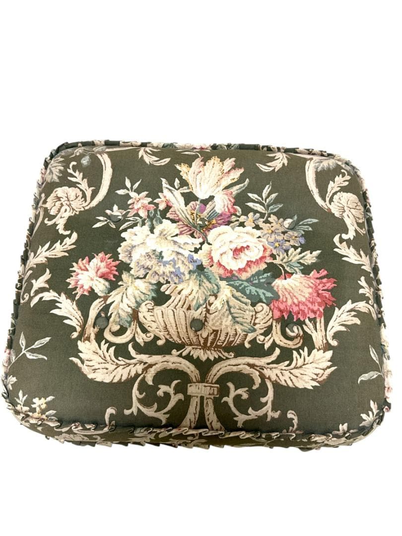 カリモクkarimoku コロニアル オットマン 花柄 レトロ