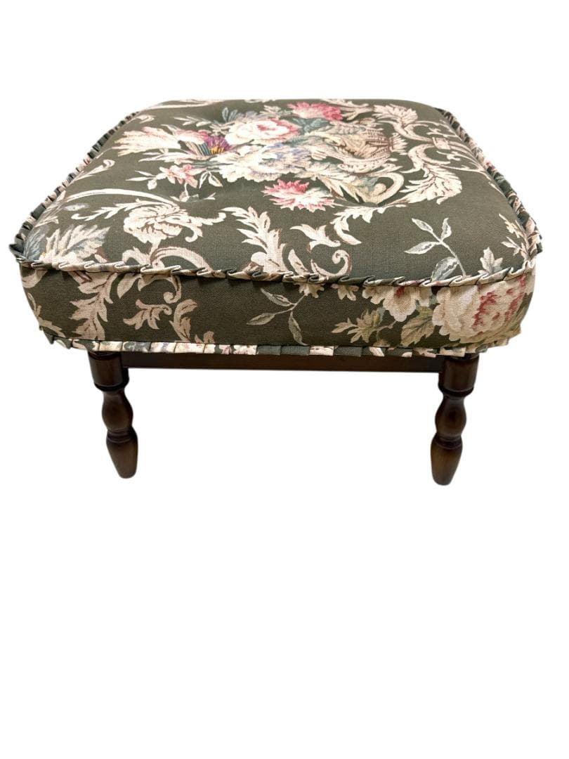 カリモクkarimoku コロニアル オットマン 花柄 レトロ