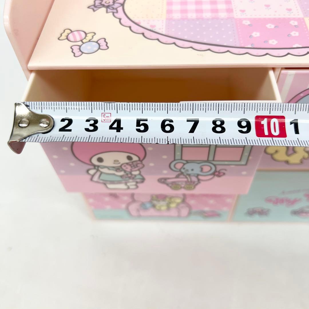 □　サンリオ マイメロディ お家型チェスト 収納 飾り棚付き　激レア