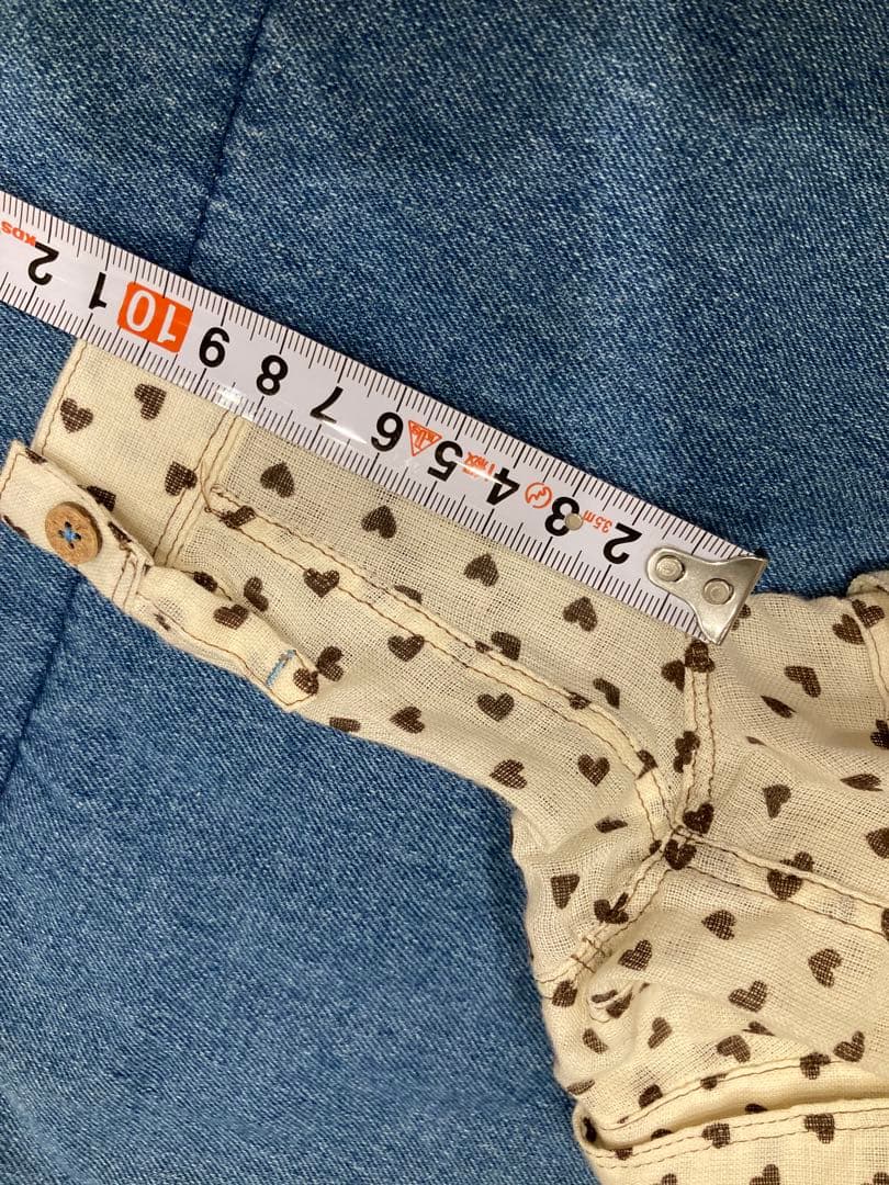 希　GG DENIM LINE ハート柄　シャツ