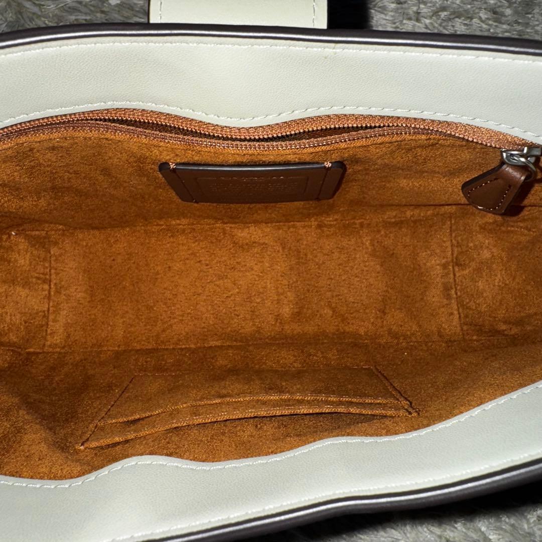 美品　コーチ　エライザ　ワンショルダーバッグ　リザード　デカロゴ　肩掛け　レザー