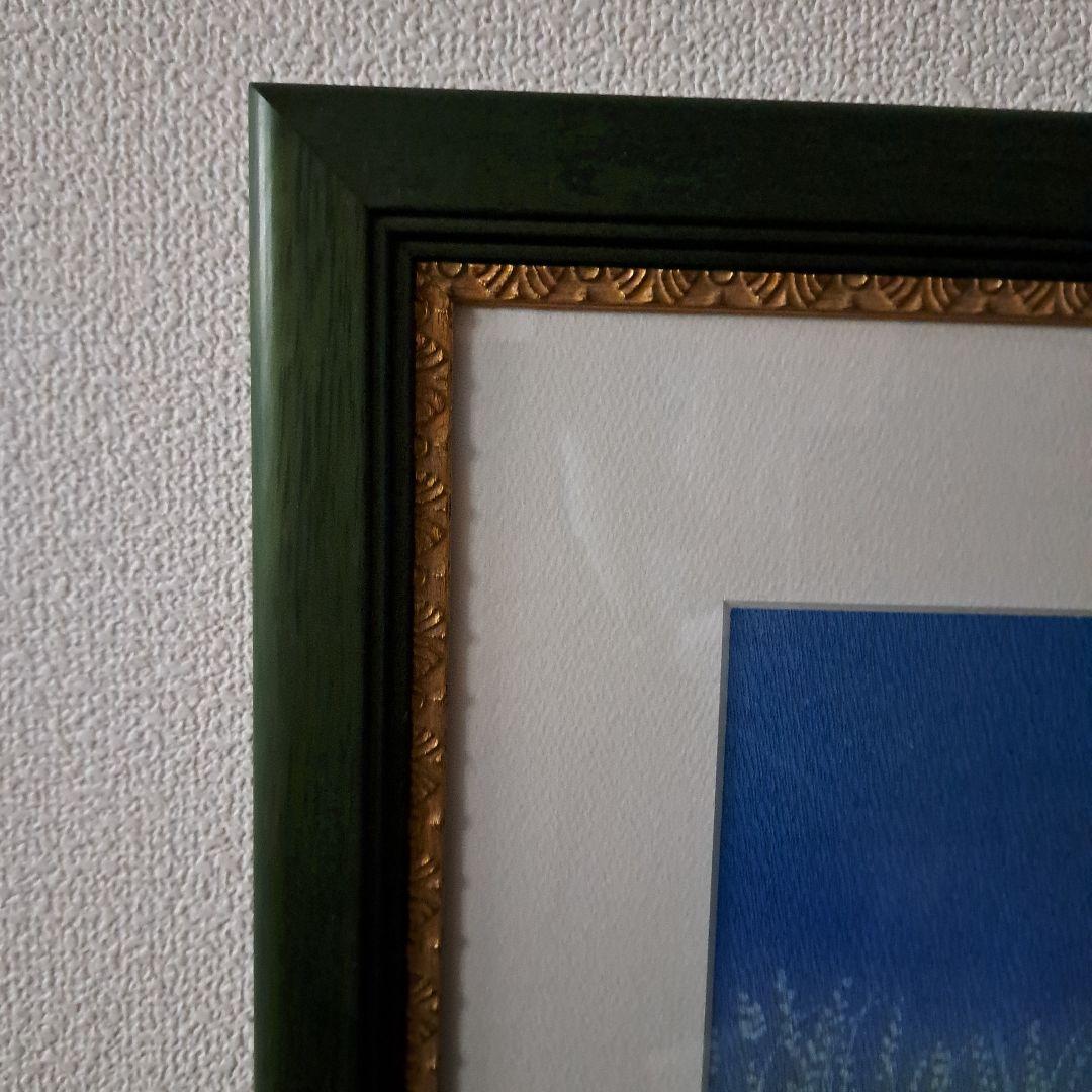 超希少　月光の魔術師　加藤　千代さん作　染画ロウ描きと染めのアート【野をゆく】