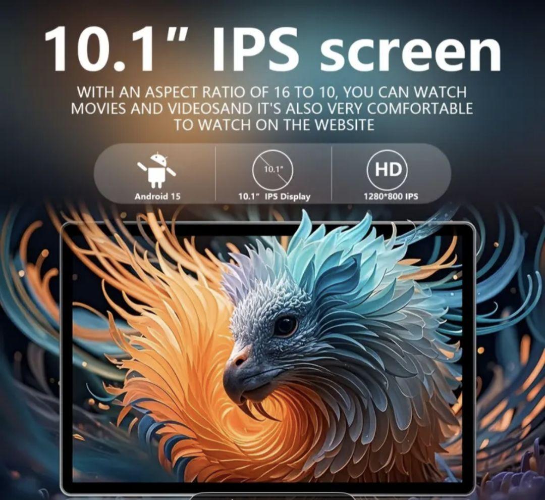 タブレット Android15 IPSパネル 10.1インチ 128GB 8コア