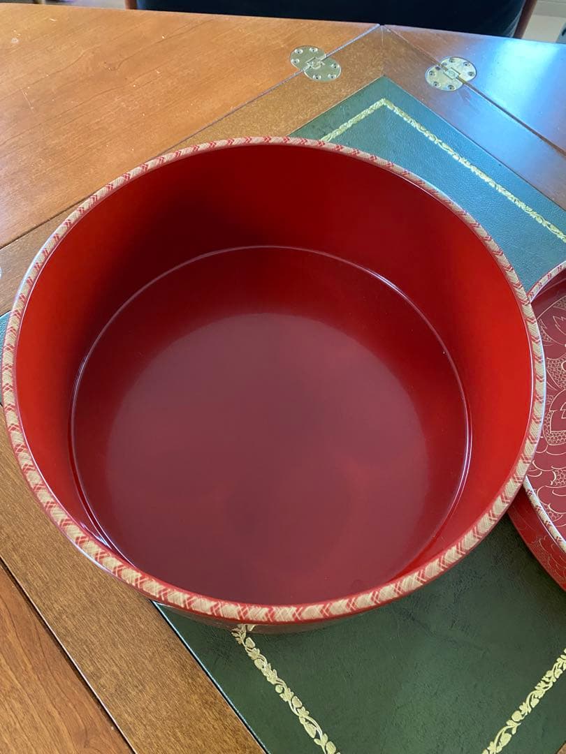 輪島塗　食籠　沈金　茶道具