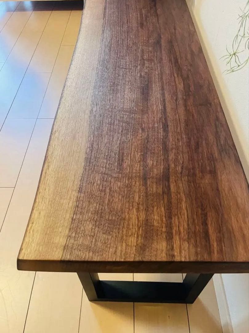 一枚板テーブル　カウンターテーブル　ウォールナット　ローテーブル　テレビ台