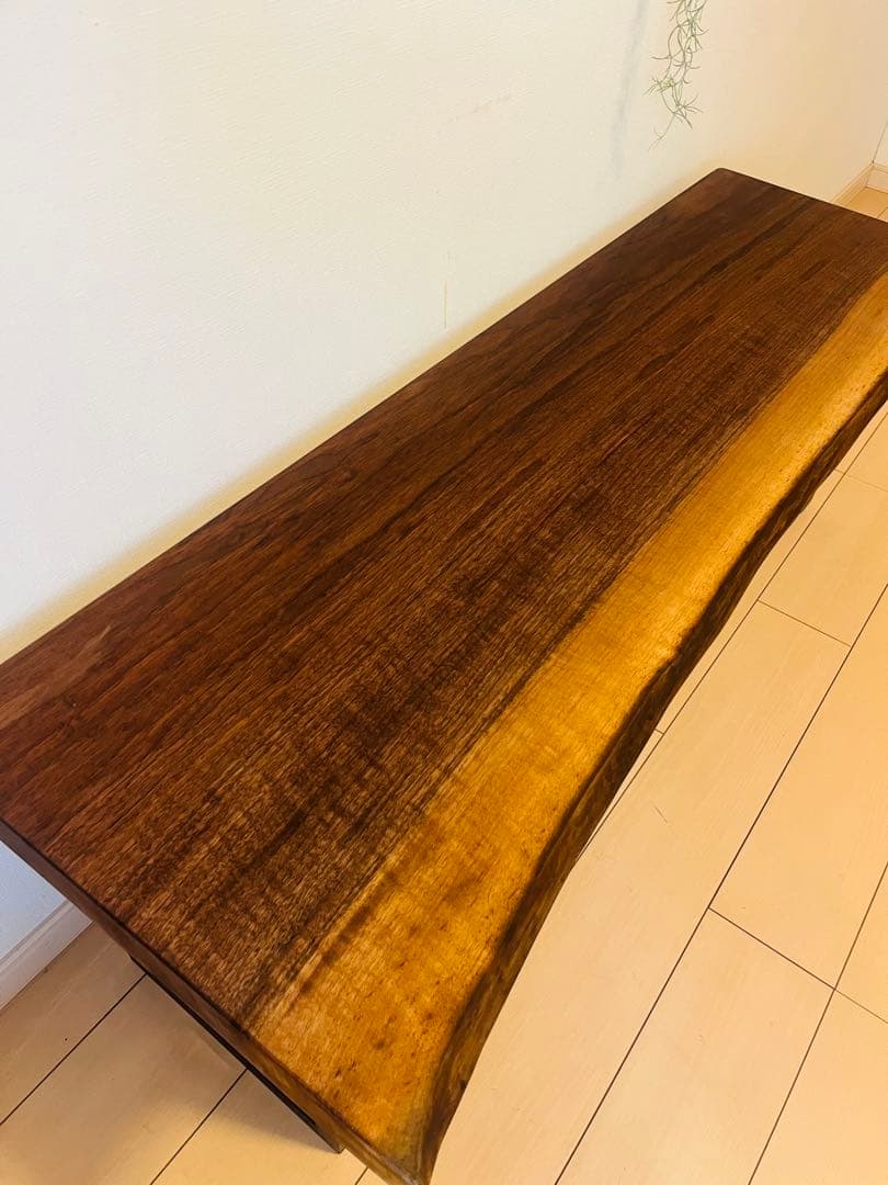 一枚板テーブル　カウンターテーブル　ウォールナット　ローテーブル　テレビ台