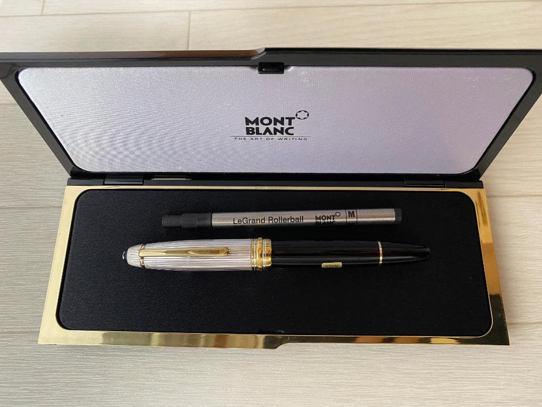 美品　モンブラン ルグラン ソリテール ドゥエ シルバー 925 ローラーボール