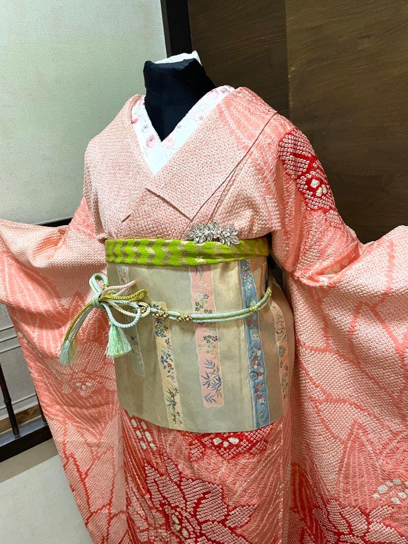 振袖フルセット6点サイズM〜L総絞り売り切り終了正絹