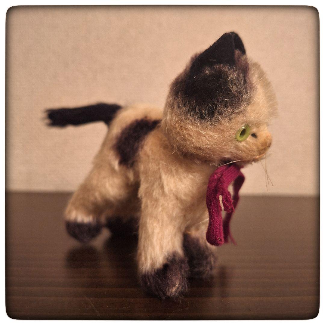 【猫 Gussy モヘア 希少 11 cm】 ヴィンテージ シュタイフ