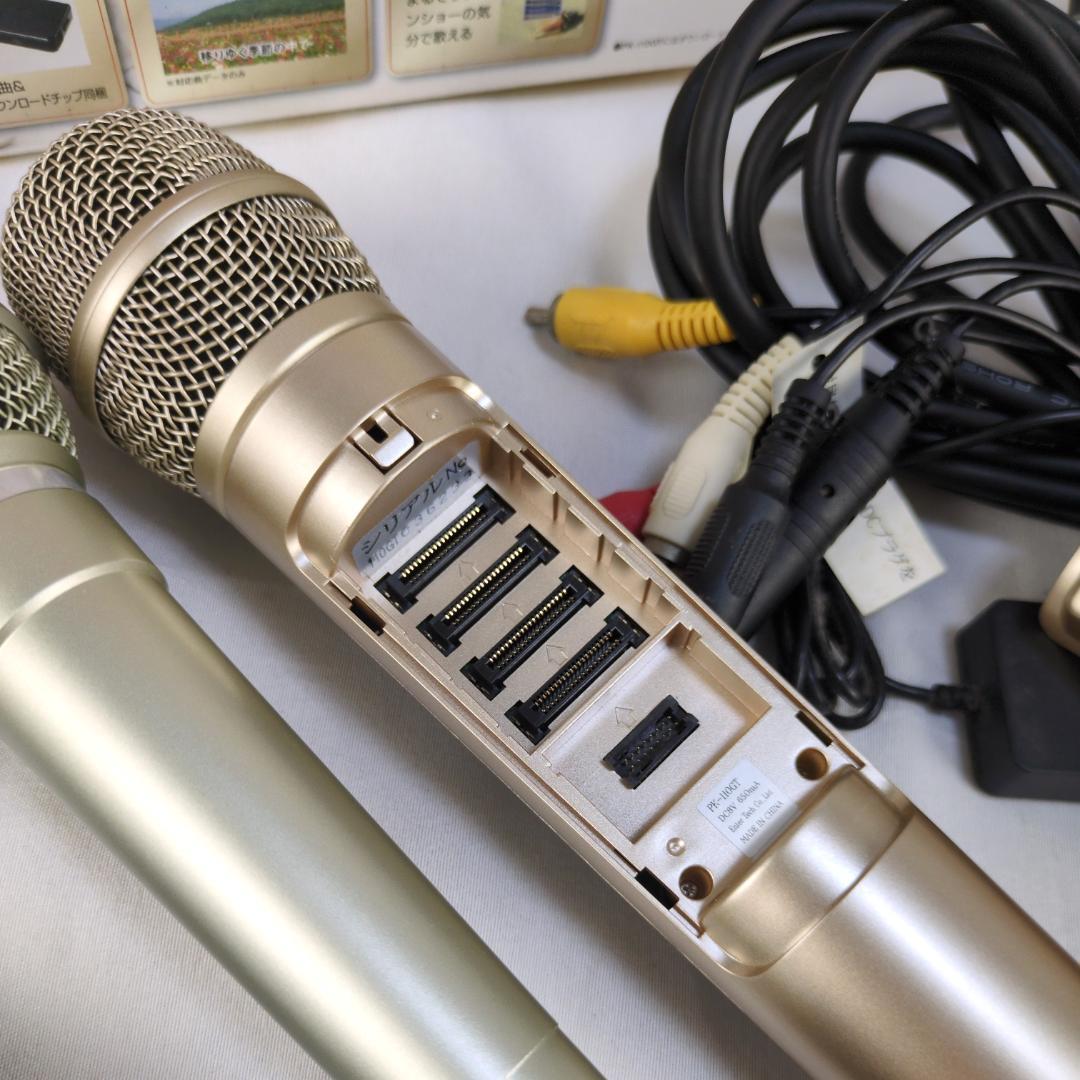 美品　オンステージ　お家カラオケ　1100曲収録 PK-110GT ペアマイク付