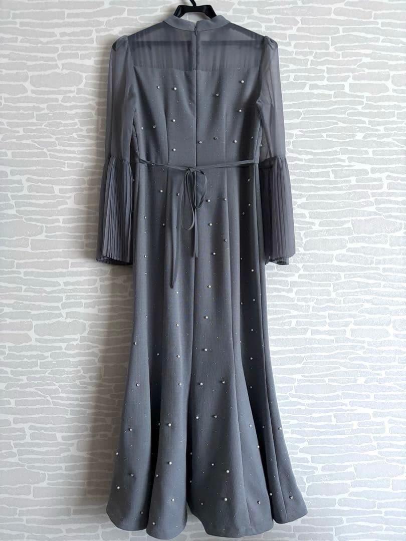 フレアスリーブ パーティードレス