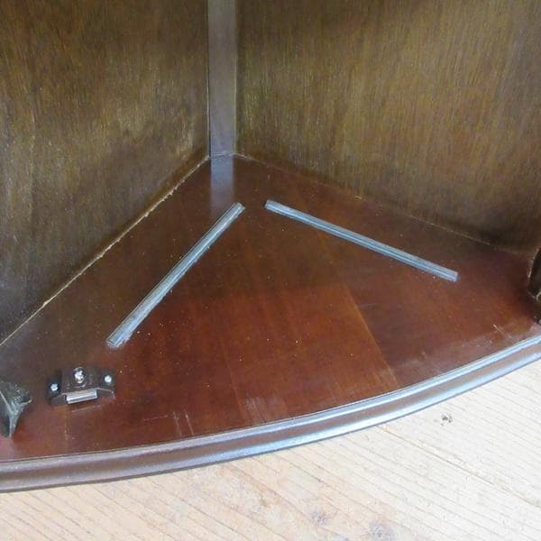 イギリス アンティーク 家具 ウォール コーナーキャビネット 英国 6102e