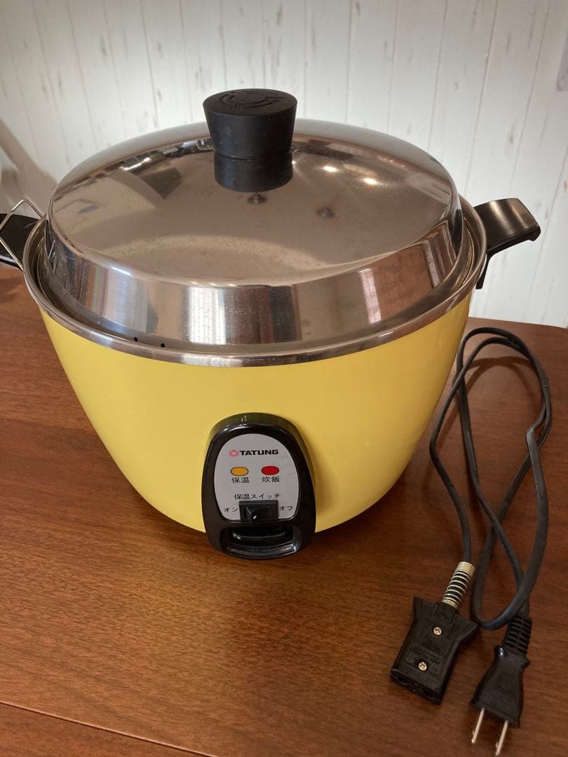 大同電鍋　Lサイズ　外釜ステンレス製　きはだ色