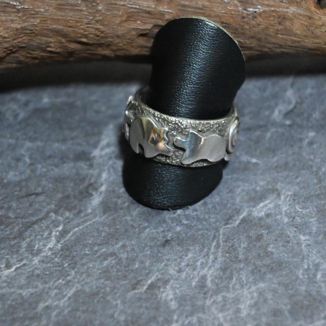 アレックスサンチェス(Alex Sanchez)ナバホ族　 ペトログリフ リング