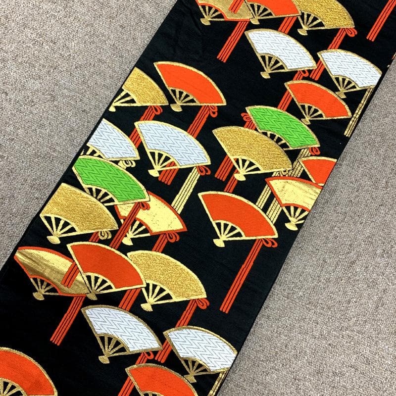 512ag65□七五三 七歳 女児 着物&袋帯 金駒刺繍 絞染め□状態良好