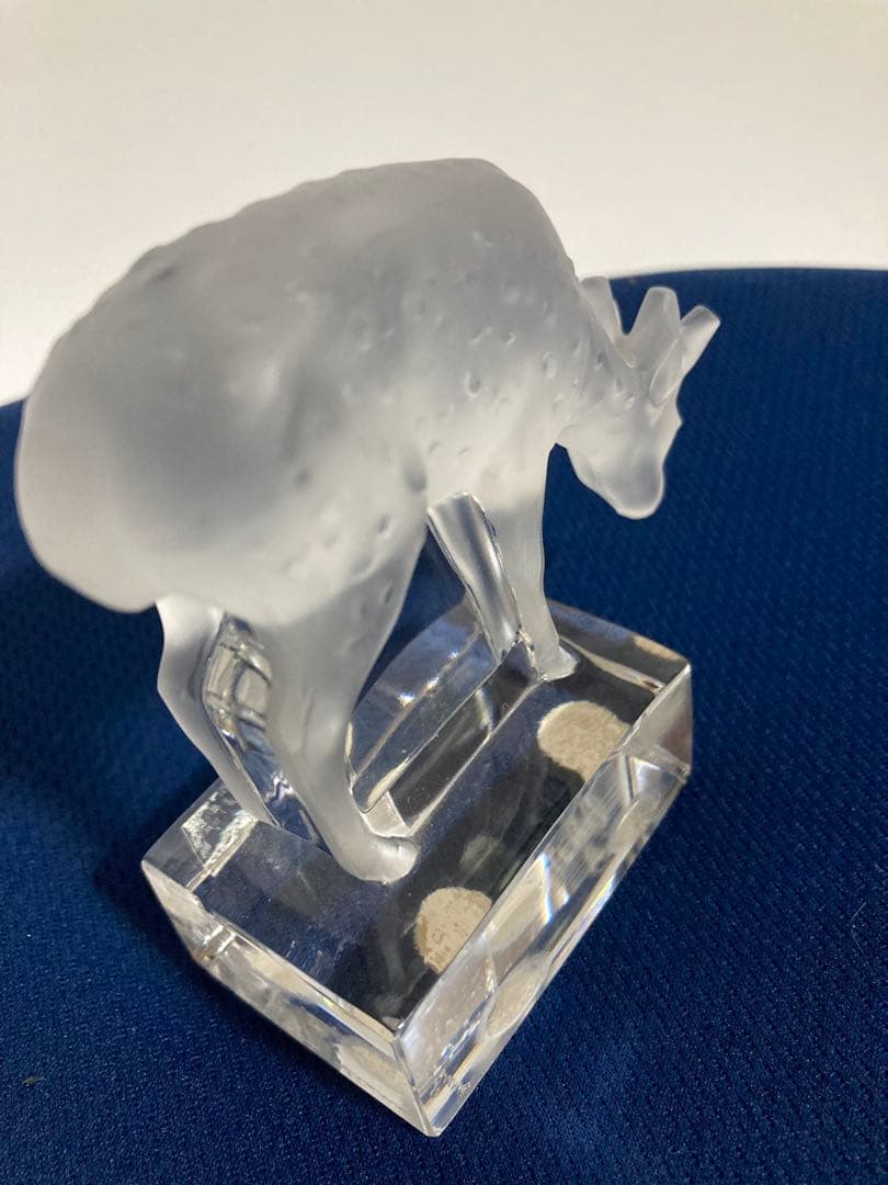 CRYSTAL LALIQUE ルネラリック鹿　ディア　ペーパーウェイト