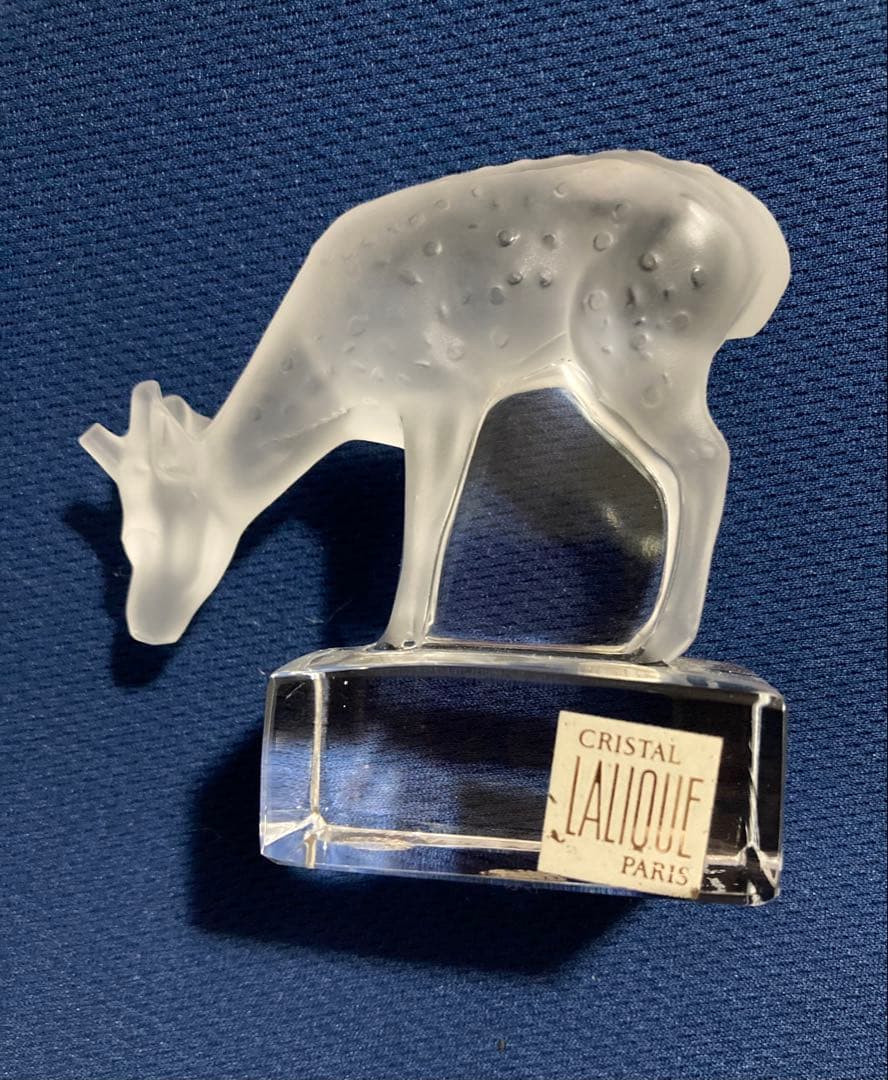 CRYSTAL LALIQUE ルネラリック鹿　ディア　ペーパーウェイト