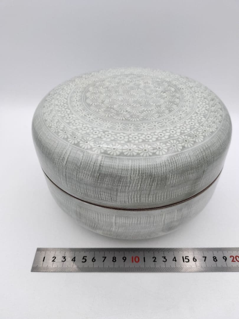 c697 喰篭 三島 森里陶楽 木箱 茶道具 古物