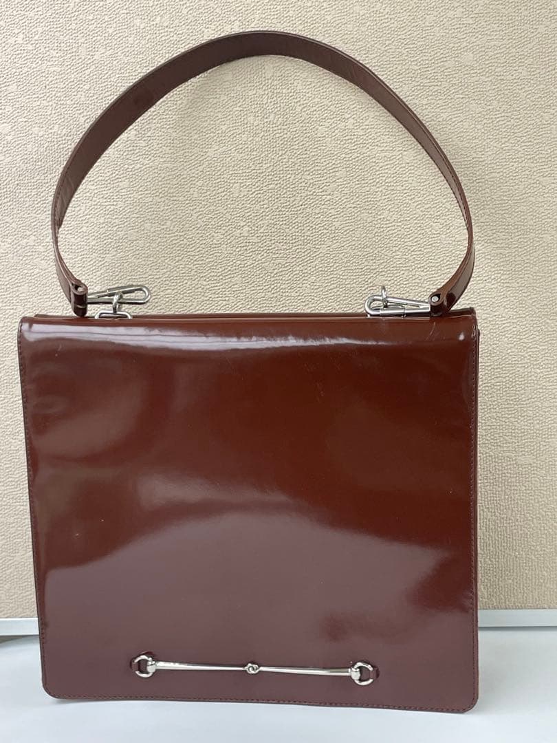 GUCCI ブラウン ホースビット　ショルダーバッグ　オールド　ヴィンテージ