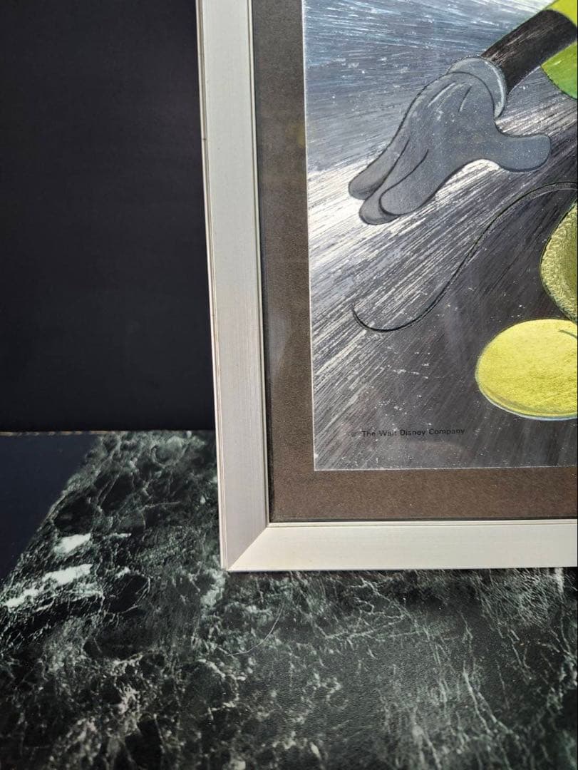 ミッキーマウス アート メタリック　インテリア　ディズニー　イラスト　　　絵画